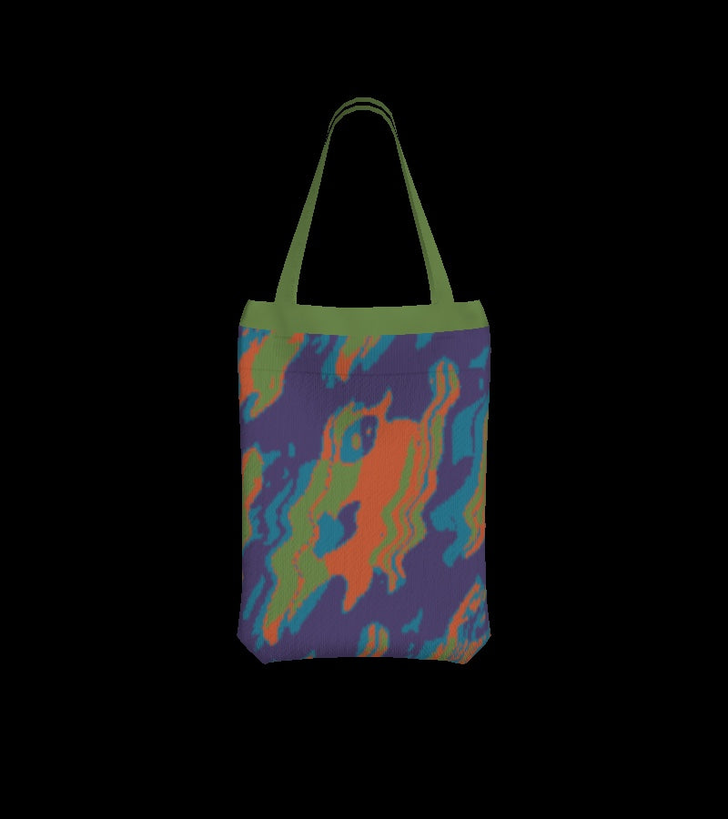 CATLANTA GLITCH #13171 - TOTE BAG - Onesize front