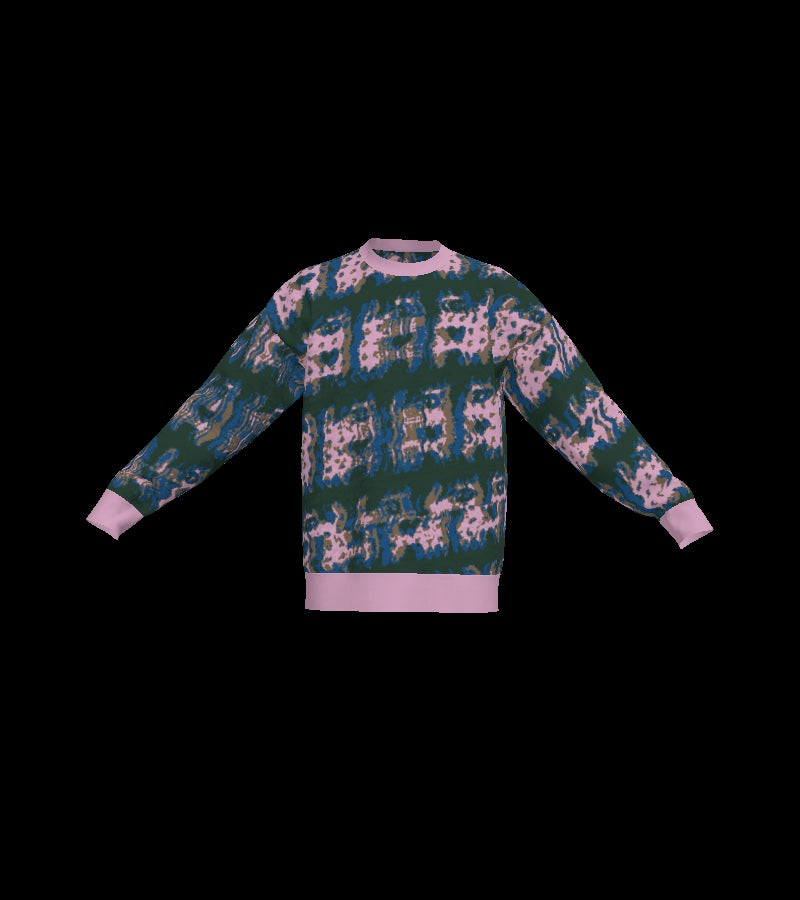 CATLANTA GLITCH #35819 - CREWNECK - S front