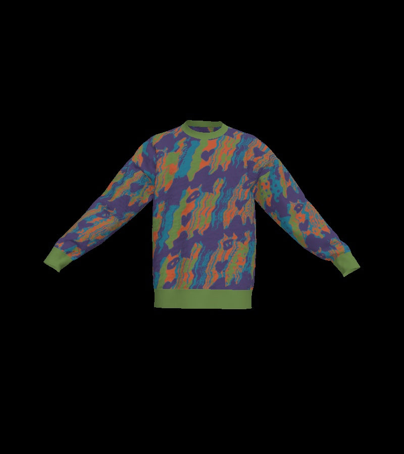 CATLANTA GLITCH #29461 - CREWNECK - 2XL front