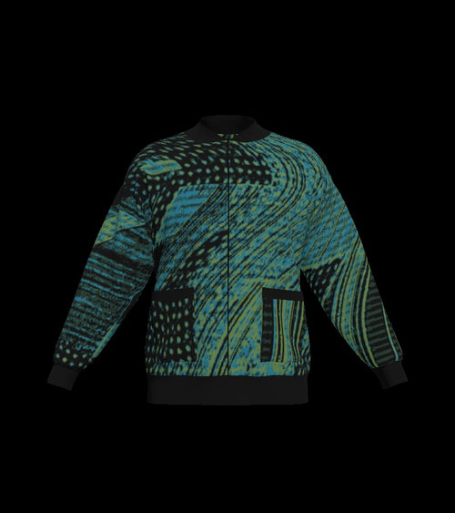 GLITCH BOMBER JACKET #66026 (front)