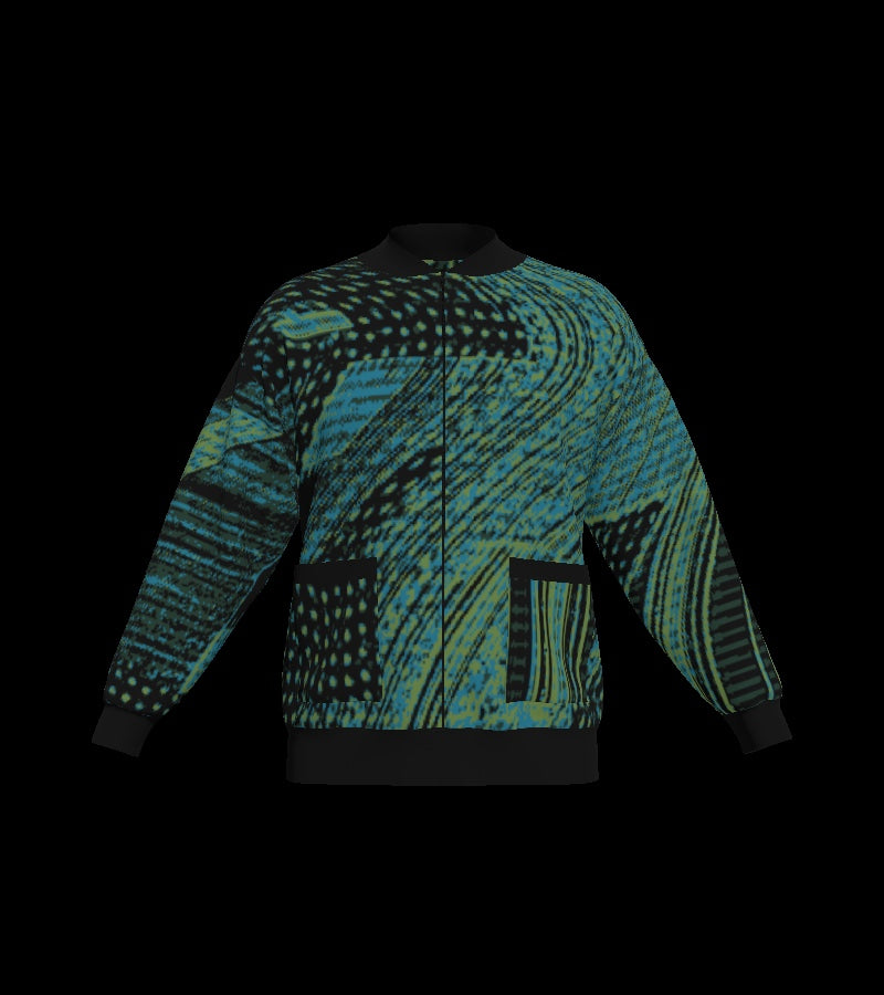 GLITCH BOMBER JACKET #66026 (front)