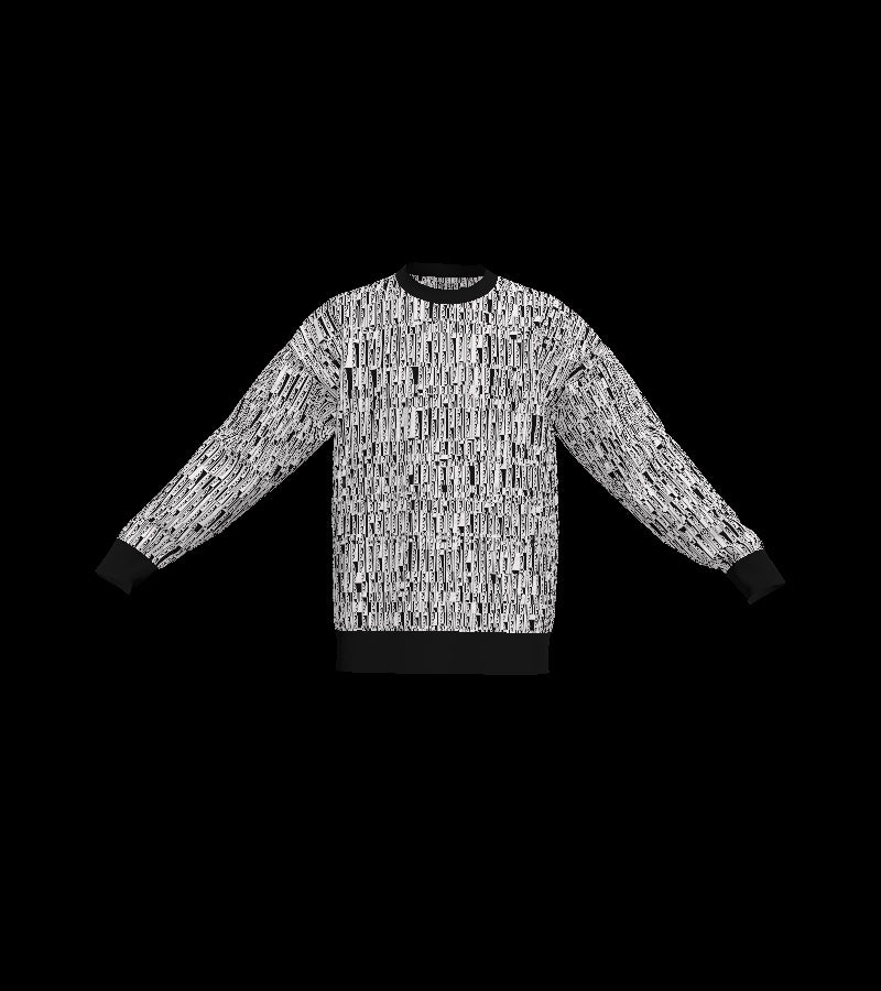 GLITCH SWEATER #19076 (front)
