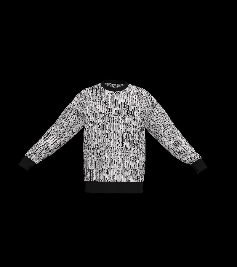 GLITCH SWEATER #12845 (front)